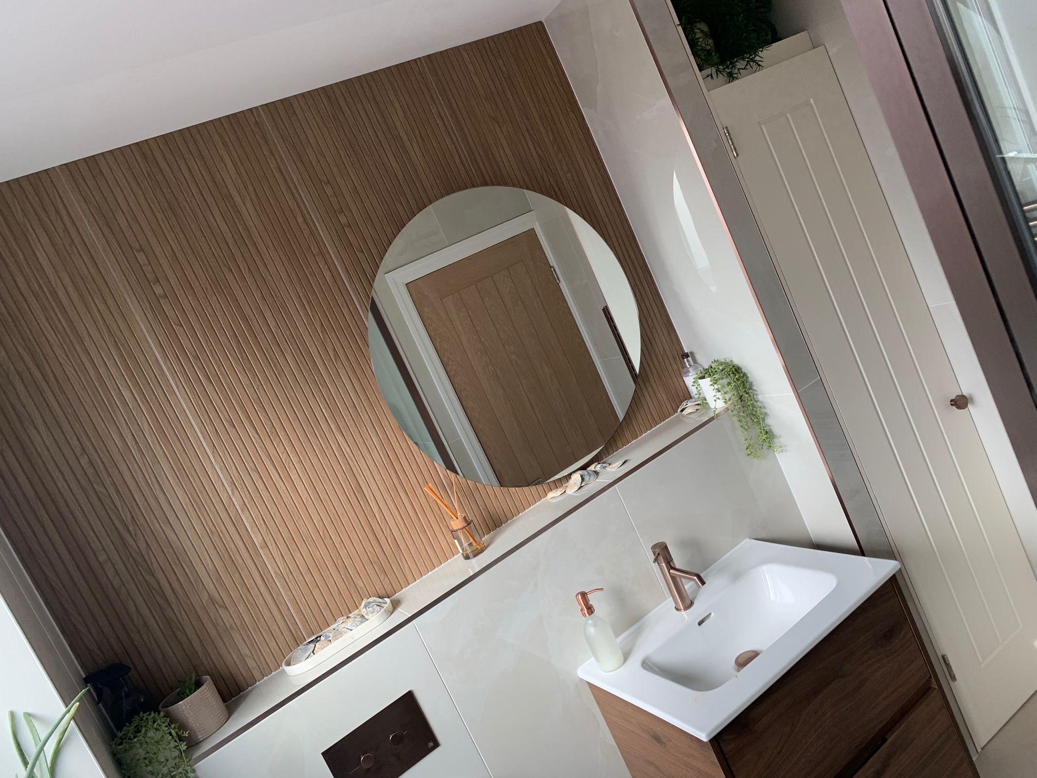 Vanity unit overhead view