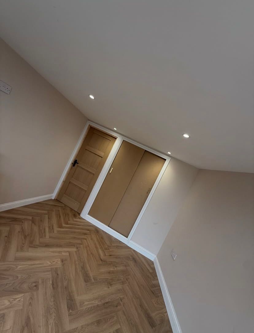 Loft conversion with eaves cupboards